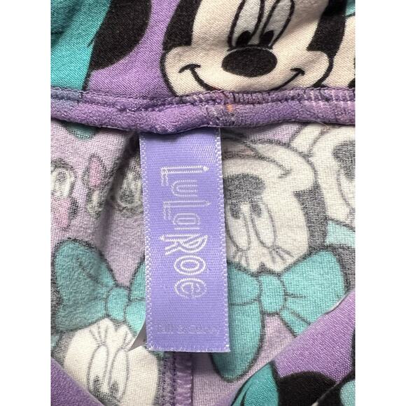 LuLaRoe Leggings Womens Tall & Curvy Purple Disney Minnie Mouse Pattern - Picture 6 of 7